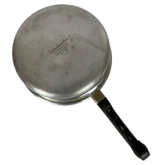 Vintage Saladmaster Aluminum 1 Qt Saucepan No 202 With Black Handle NO LID - Picture 8 of 9